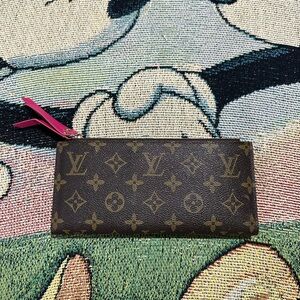 Louis Vuitton Coquelicot Monogram Canvas Adele Wallet